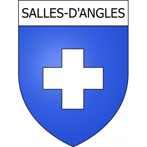 Stickers coat of arms Saint-Laurent-de-Céris adhesive sticker