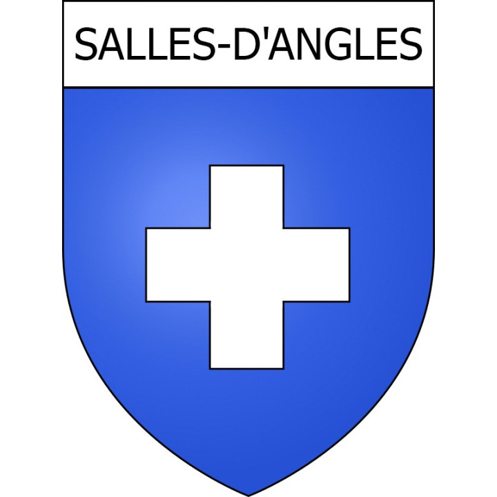 Pegatinas escudo de armas de Saint-Laurent-de-Céris adhesivo de la etiqueta engomada