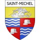 Pegatinas escudo de armas de Saint-Michel adhesivo de la etiqueta engomada