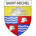 Pegatinas escudo de armas de Saint-Michel adhesivo de la etiqueta engomada