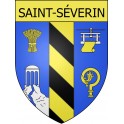 Stickers coat of arms Saint-Séverin adhesive sticker