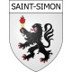 Saint-Simon Sticker wappen, gelsenkirchen, augsburg, klebender aufkleber