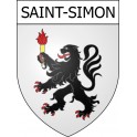 Saint-Simon Sticker wappen, gelsenkirchen, augsburg, klebender aufkleber