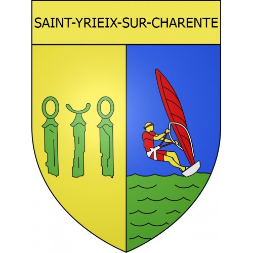 Stickers coat of arms Saint-Yrieix-sur-Charente adhesive sticker