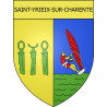 Pegatinas escudo de armas de Saint-Yrieix-sur-Charente adhesivo de la etiqueta engomada
