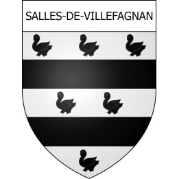 Salles-de-Villefagnan 16 ville Stickers blason autocollant adhésif