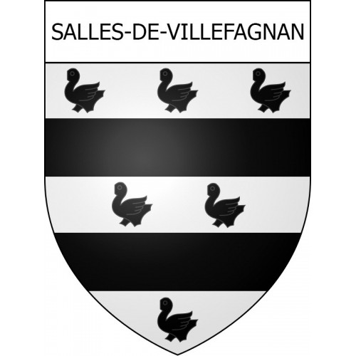 Salles-de-Villefagnan 16 ville Stickers blason autocollant adhésif