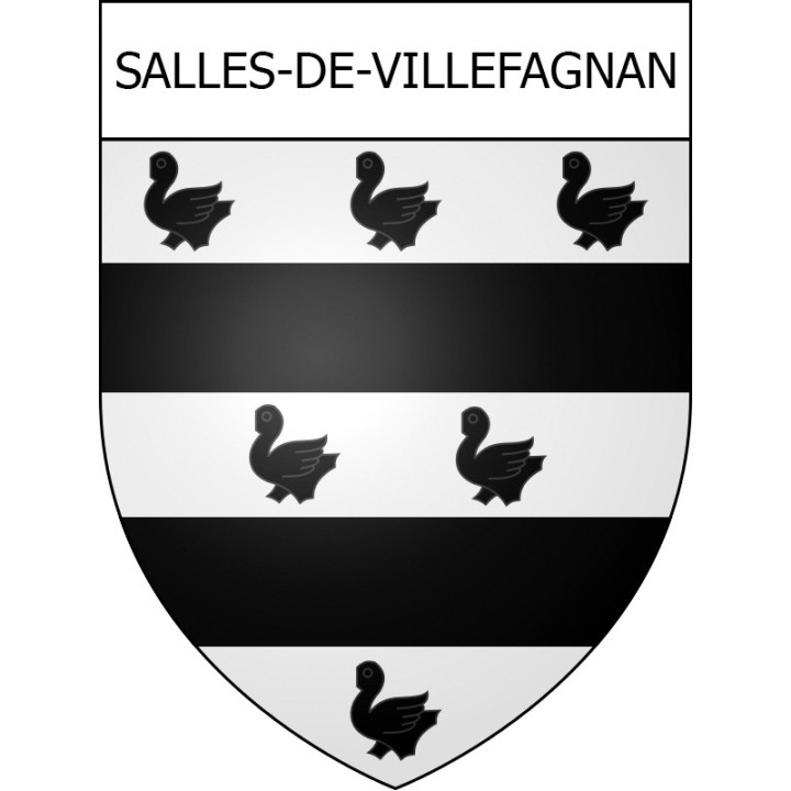 Salles-de-Villefagnan Sticker wappen, gelsenkirchen, augsburg, klebender aufkleber