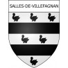 Salles-de-Villefagnan Sticker wappen, gelsenkirchen, augsburg, klebender aufkleber