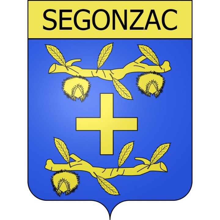 Stickers coat of arms Segonzac adhesive sticker