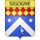 Stickers coat of arms Sigogne adhesive sticker