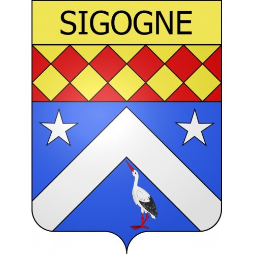 Adesivi stemma Sigogne adesivo