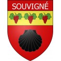 Souvigné 16 ville Stickers blason autocollant adhésif