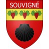 Souvigné Sticker wappen, gelsenkirchen, augsburg, klebender aufkleber