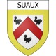 Pegatinas escudo de armas de Suaux adhesivo de la etiqueta engomada