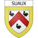 Pegatinas escudo de armas de Suaux adhesivo de la etiqueta engomada