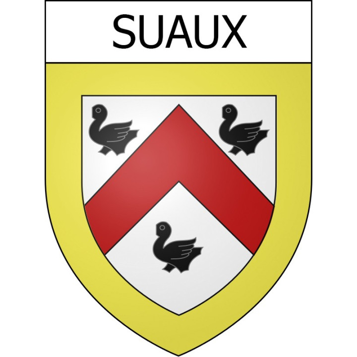 Suaux Sticker wappen, gelsenkirchen, augsburg, klebender aufkleber