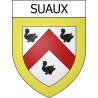 Suaux 16 ville Stickers blason autocollant adhésif