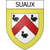 Suaux Sticker wappen, gelsenkirchen, augsburg, klebender aufkleber