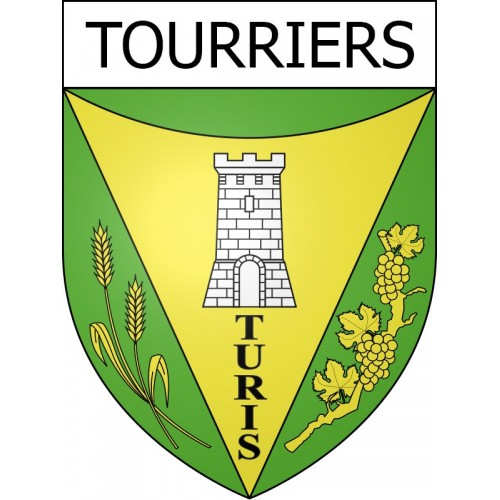 Tourriers 16 ville Stickers blason autocollant adhésif