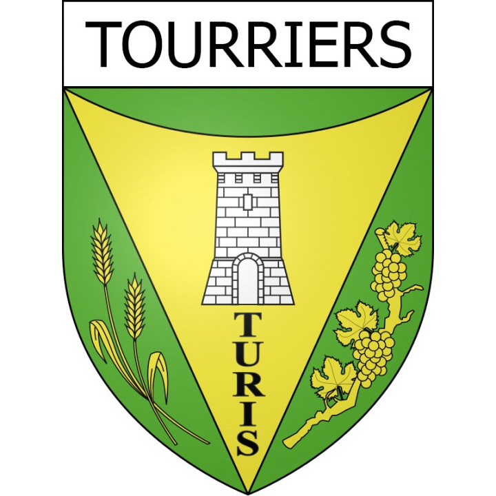 Stickers coat of arms Tourriers adhesive sticker
