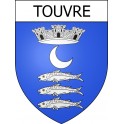 Stickers coat of arms Touvre adhesive sticker