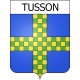 Tusson Sticker wappen, gelsenkirchen, augsburg, klebender aufkleber