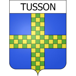 Pegatinas escudo de armas de Tusson adhesivo de la etiqueta engomada