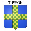 Pegatinas escudo de armas de Tusson adhesivo de la etiqueta engomada