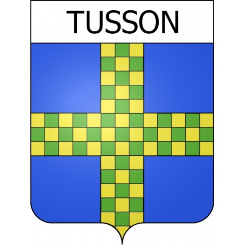 Stickers coat of arms Tusson adhesive sticker