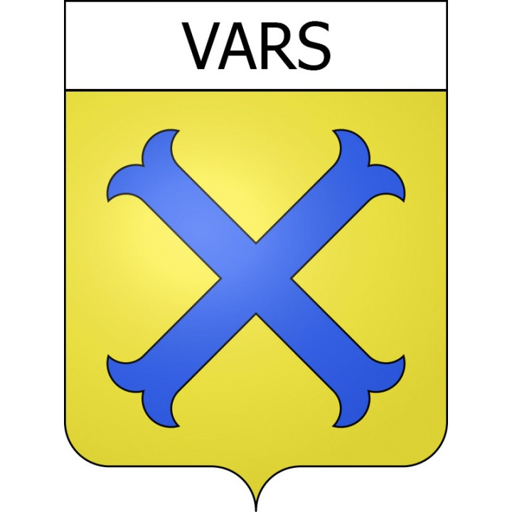 Pegatinas escudo de armas de Vars adhesivo de la etiqueta engomada