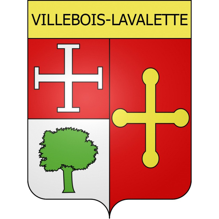 Villebois-Lavalette 16 ville Stickers blason autocollant adhésif