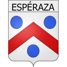 Pegatinas escudo de armas de Belcaire adhesivo de la etiqueta engomada