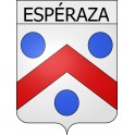 Pegatinas escudo de armas de Espéraza adhesivo de la etiqueta engomada