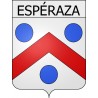 Pegatinas escudo de armas de Belcaire adhesivo de la etiqueta engomada