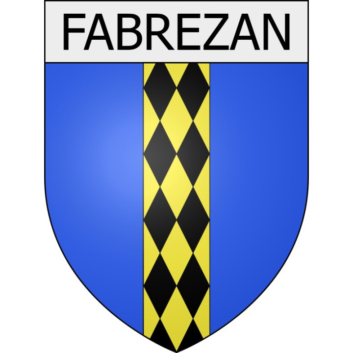 Fabrezan 11 ville Stickers blason autocollant adhésif