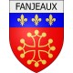 Fanjeaux 11 ville Stickers blason autocollant adhésif