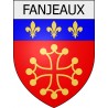 Fanjeaux 11 ville Stickers blason autocollant adhésif
