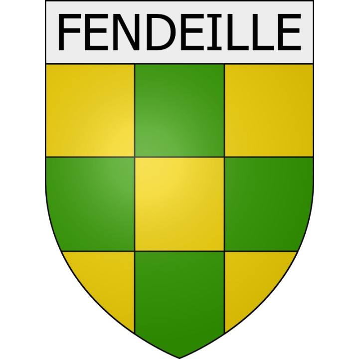Fendeille 11 ville Stickers blason autocollant adhésif