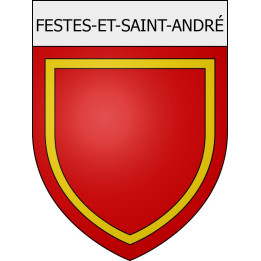 Festes-et-Saint-André 11 ville Stickers blason autocollant adhésif