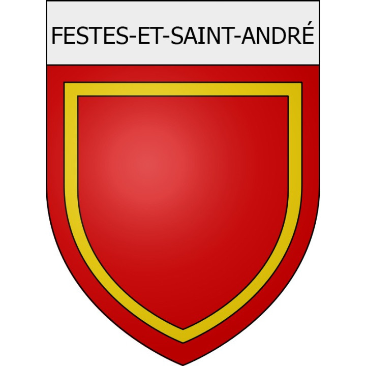 Festes-et-Saint-André 11 ville Stickers blason autocollant adhésif