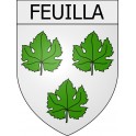 Feuilla 11 ville Stickers blason autocollant adhésif