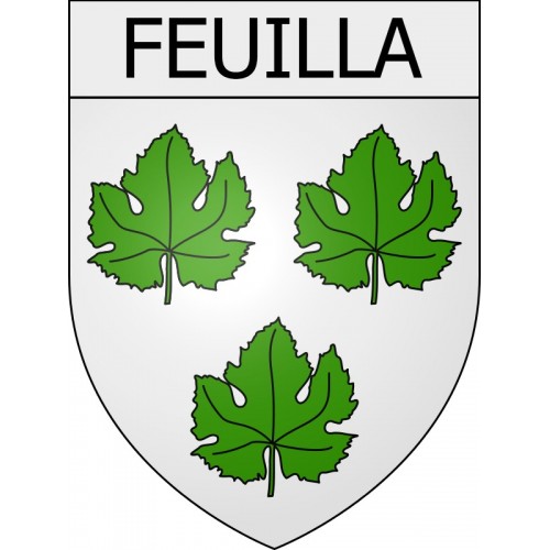 Feuilla 11 ville Stickers blason autocollant adhésif