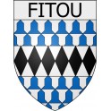 Fitou 11 ville Stickers blason autocollant adhésif