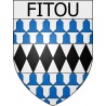 Fitou 11 ville Stickers blason autocollant adhésif