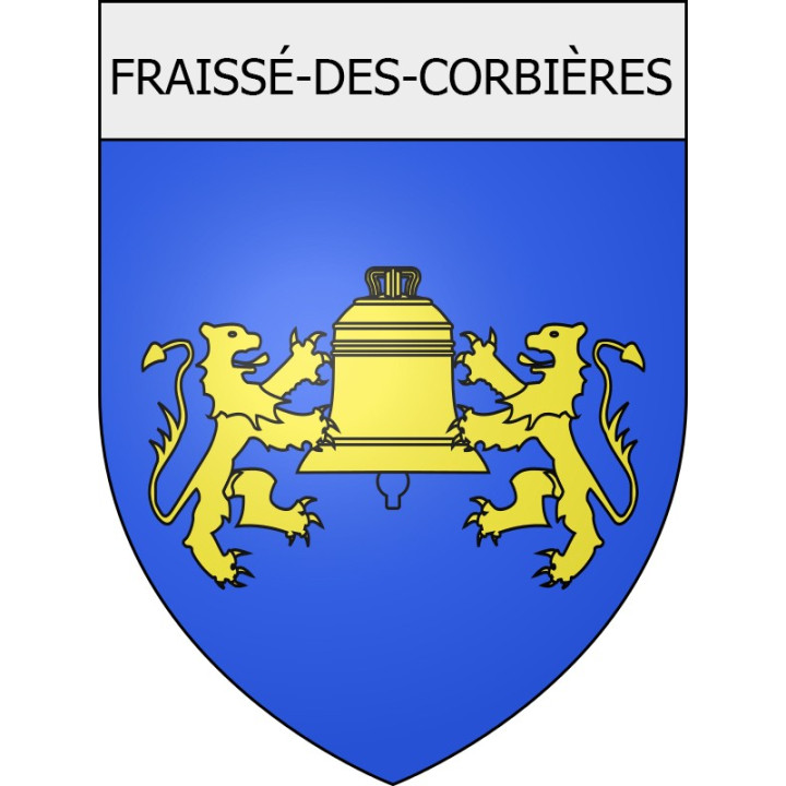 Pegatinas escudo de armas de Belcaire adhesivo de la etiqueta engomada