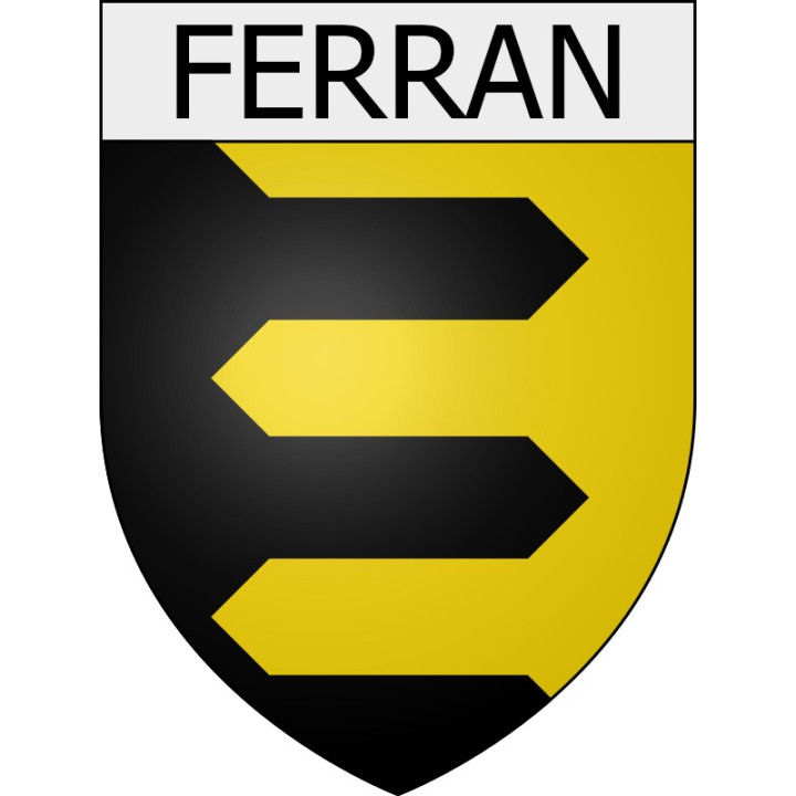 Pegatinas escudo de armas de Belcaire adhesivo de la etiqueta engomada