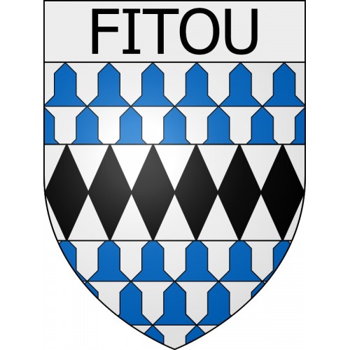 Fitou 11 ville Stickers blason autocollant adhésif
