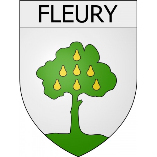 Fleury 11 ville Stickers blason autocollant adhésif