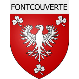 Fontcouverte 11 ville Stickers blason autocollant adhésif